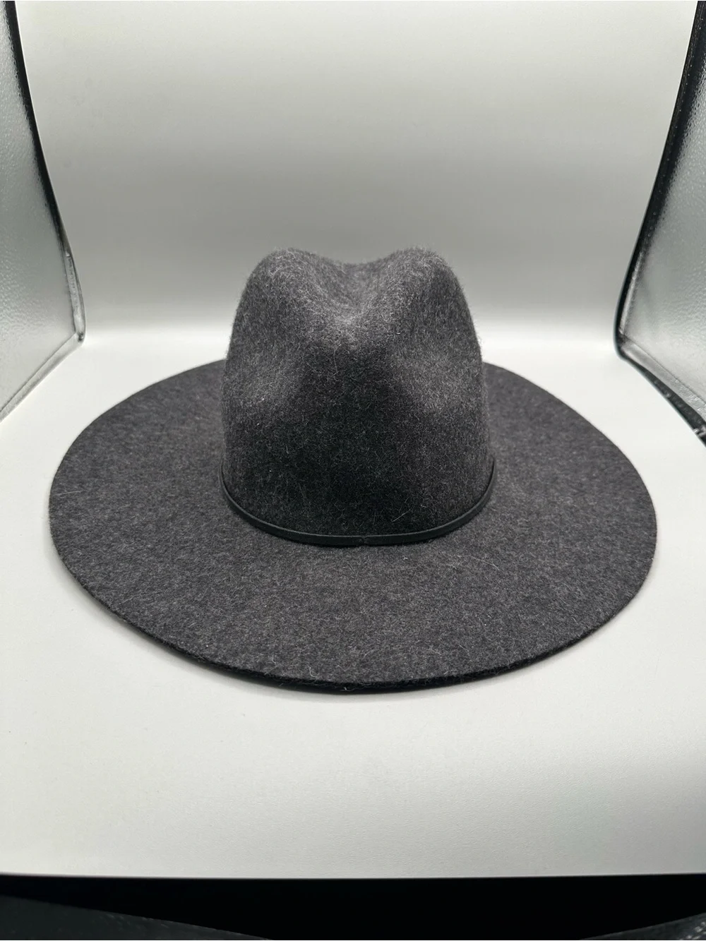 Banana Republic Wool Felt Wide Brim Fedora Hat Women S Charcoal Gray